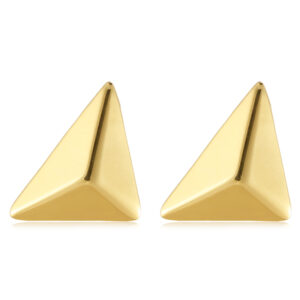 Σκουλαρίκια stud χρυσή πυραμίδα