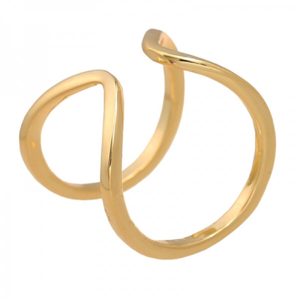 Δαχτυλίδι χρυσό διπλό ρυθμιζόμενο
